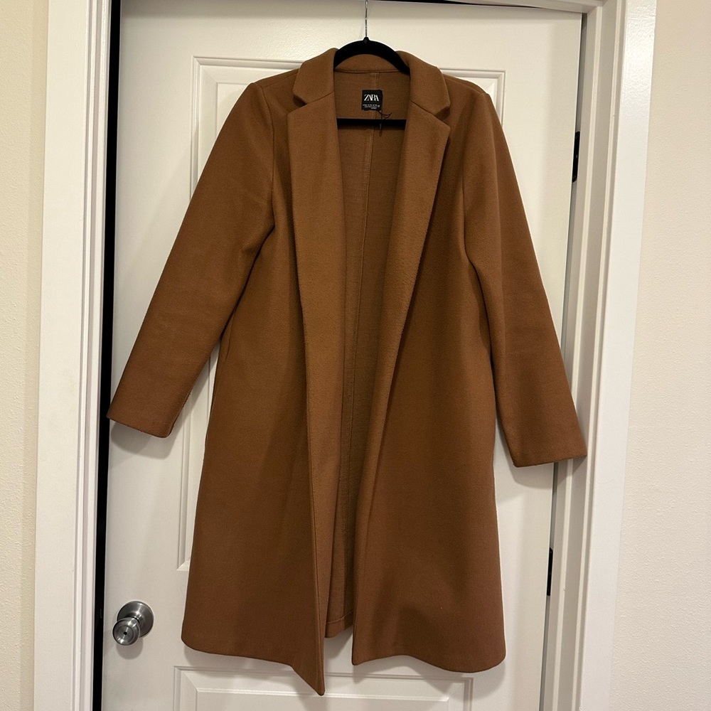 Zara Felt Texture Coat